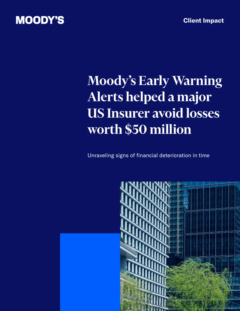 Moody’s Early Warning Alerts for Credit Risk Management