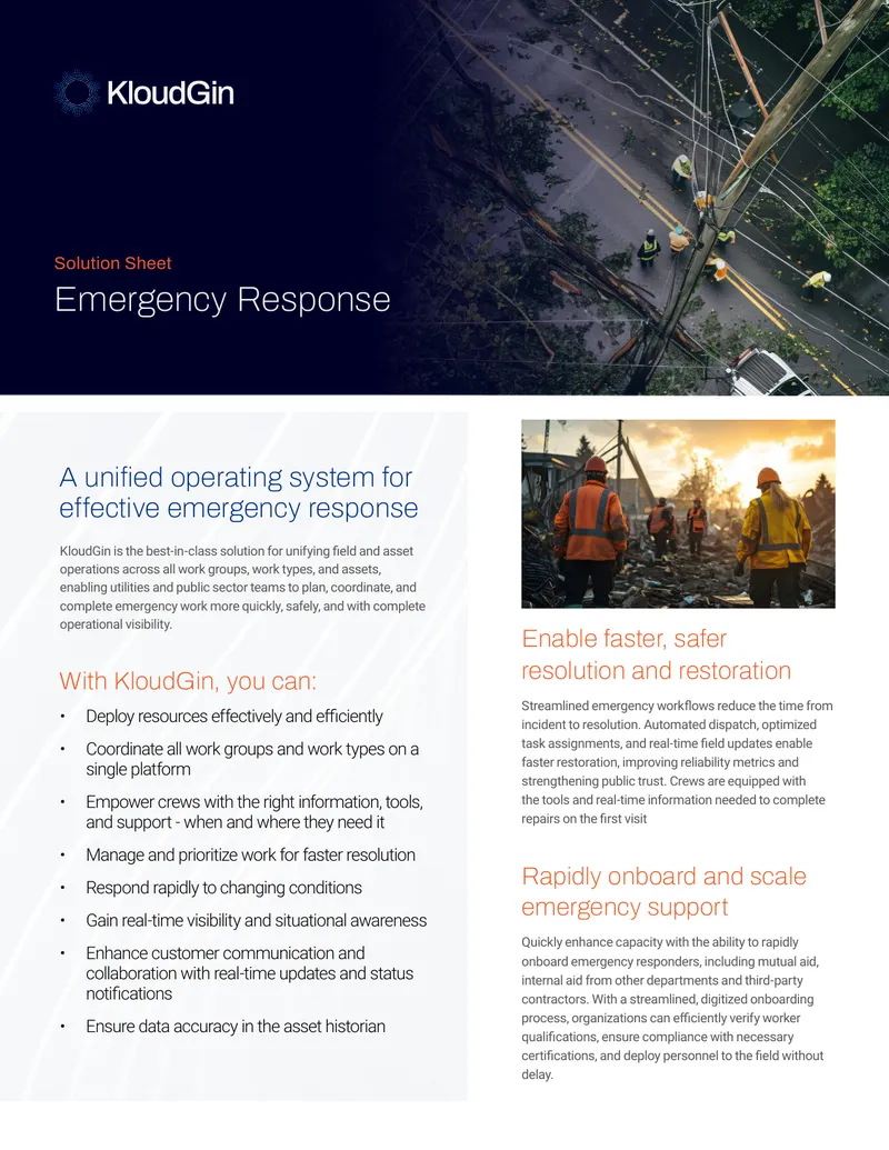 Unified Operating System for Emergency Response