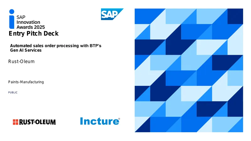 Automated Sales Order Processing with Gen AI Services