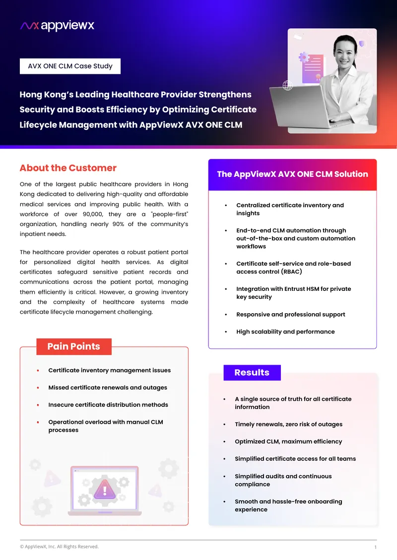 Certificate Lifecycle Management Optimization Case Study