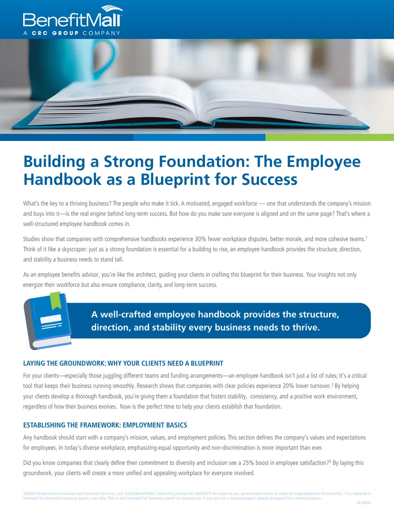 Employee Handbook as a Blueprint for Success