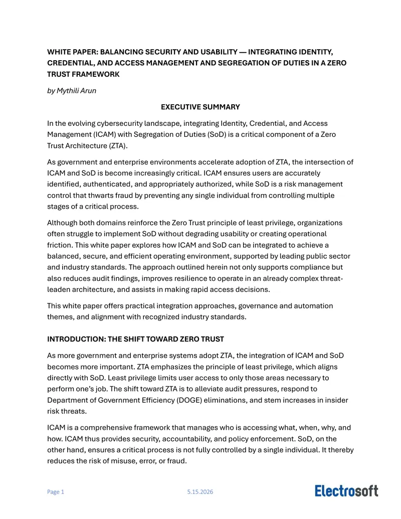 Integrating Identity and Access Management in Zero Trust Framework