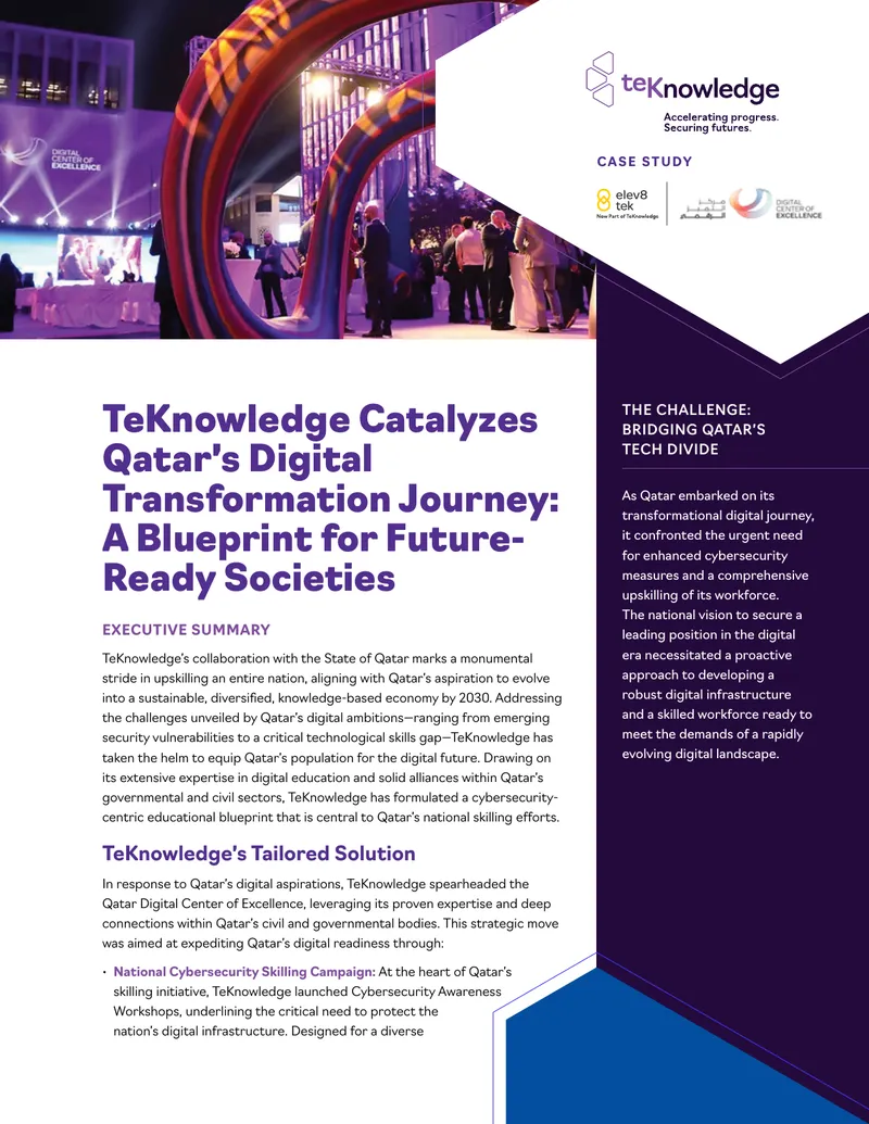 TeKnowledge's Role in Qatar's Digital Transformation
