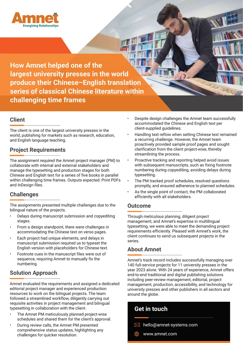 Bilingual Typesetting Project Management Case Study