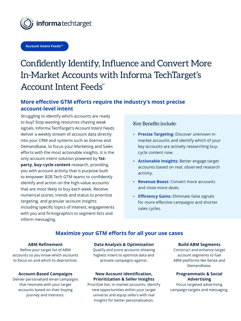 Account Intent Feeds for B2B Marketing Optimization