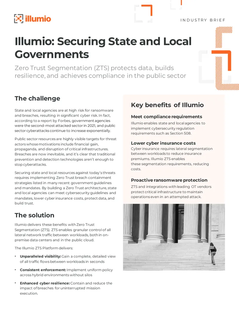 Zero Trust Segmentation for Public Sector Security