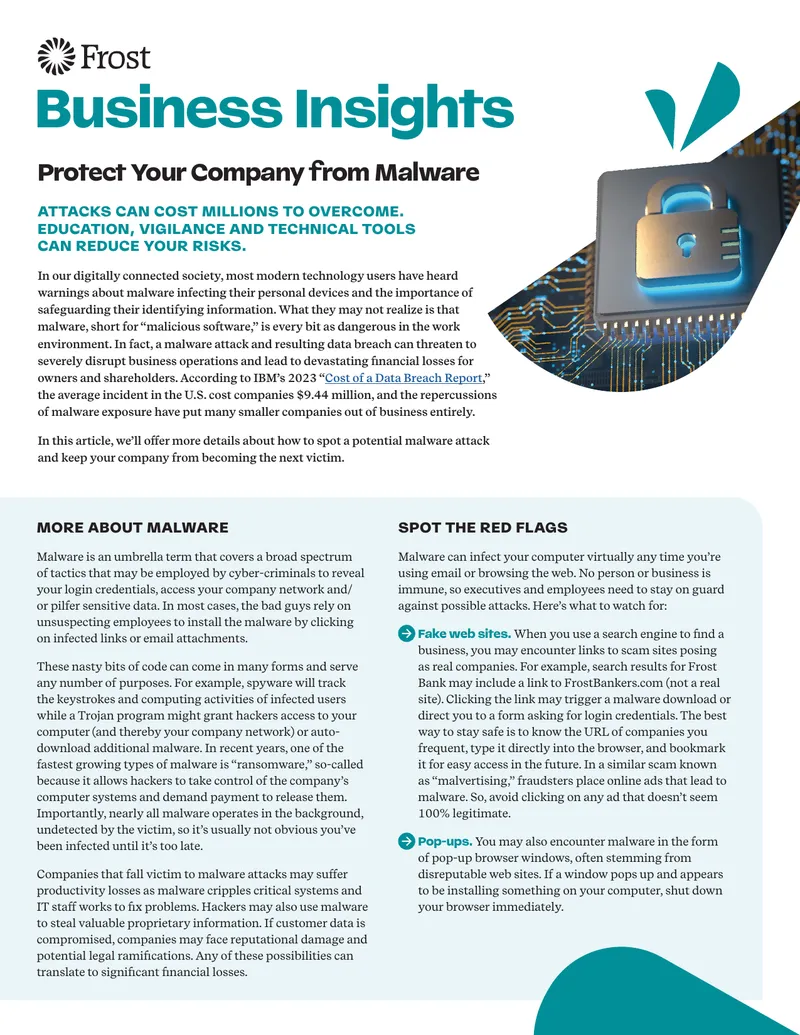 Strategies to Protect Your Business from Malware