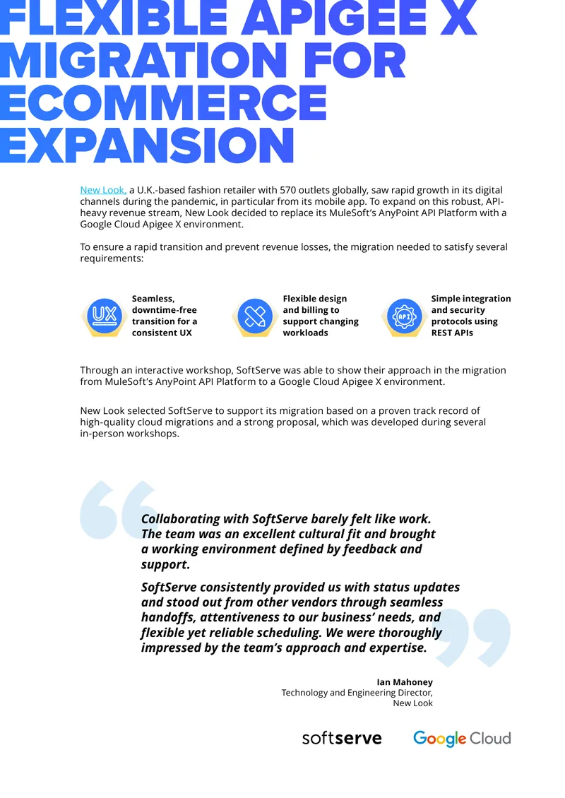 Flexible Apigee X Migration for Ecommerce Expansion