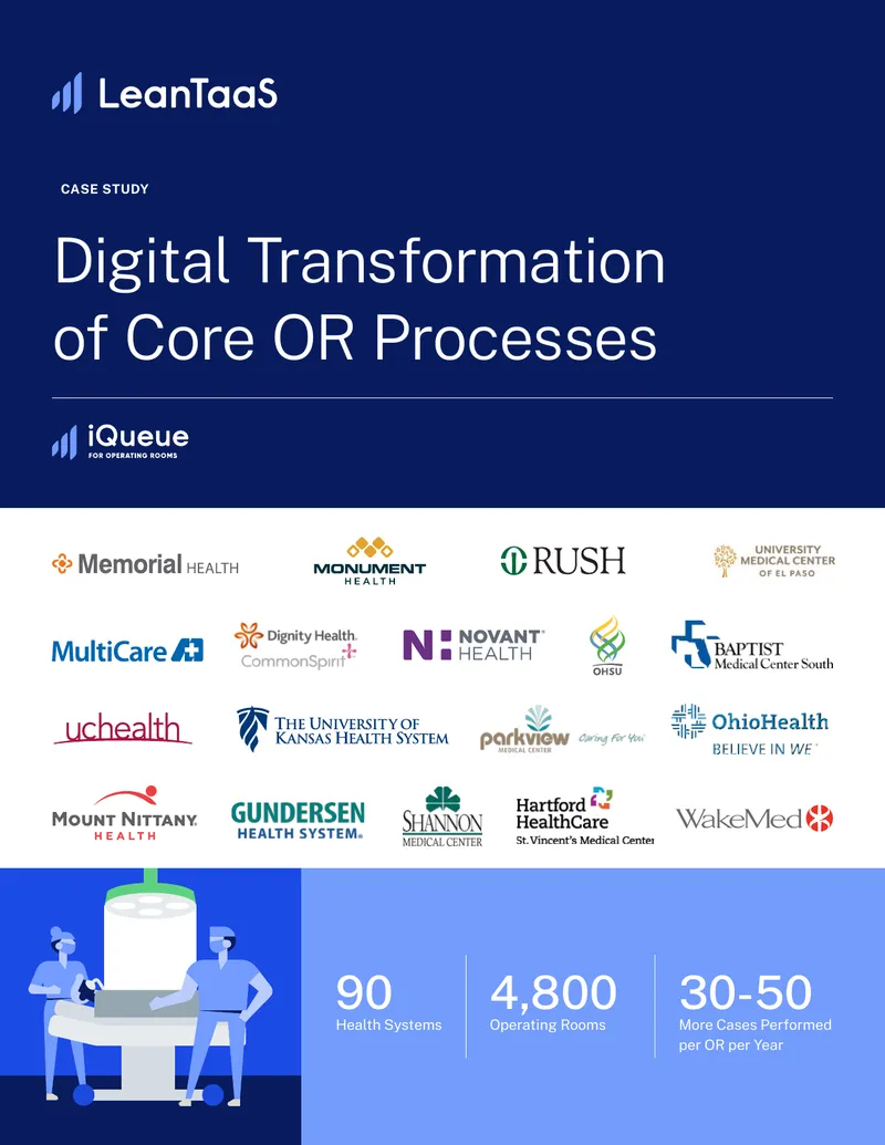 Digital Transformation of Core Operating Room Processes