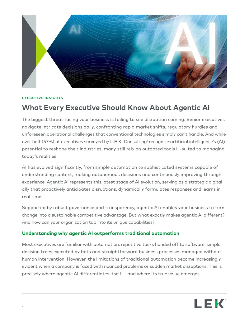 Understanding Agentic AI for Business Executives