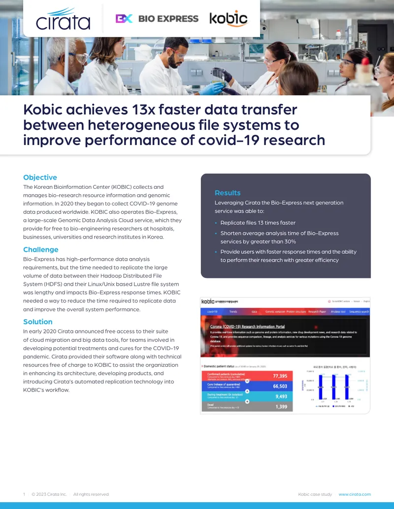 KOBIC Bio-Express Service Enhancement Case Study