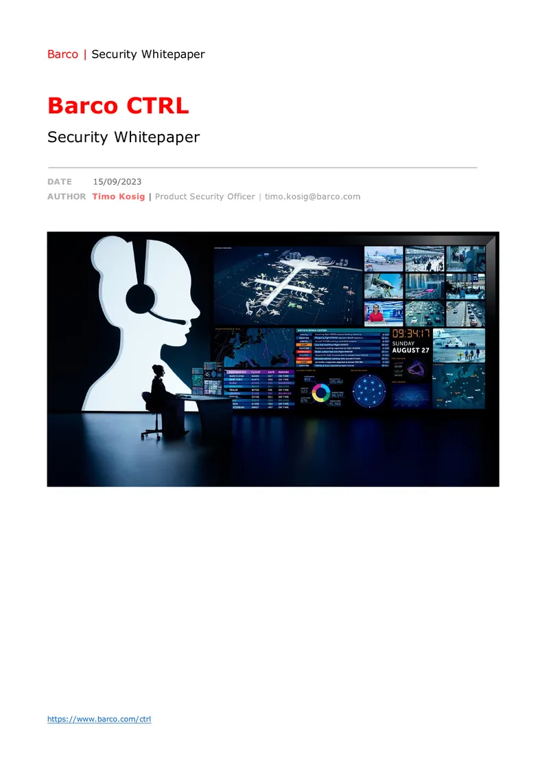 Barco Security Whitepaper Overview
