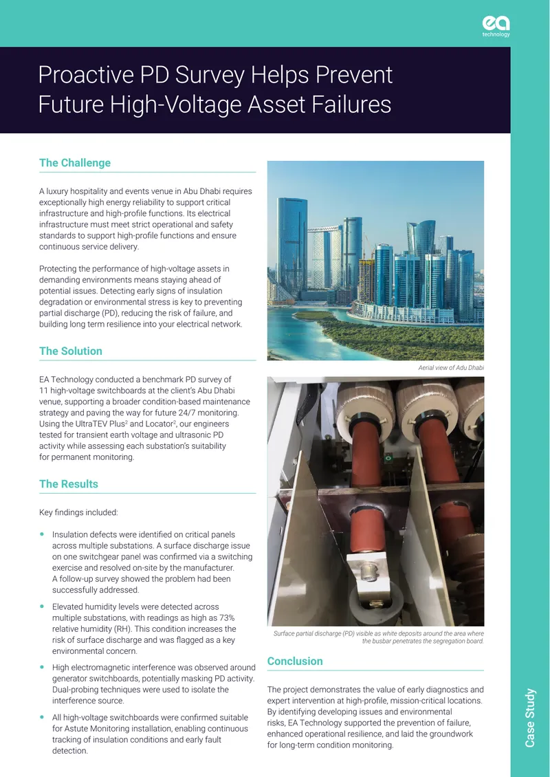 Proactive Partial Discharge Survey Case Study