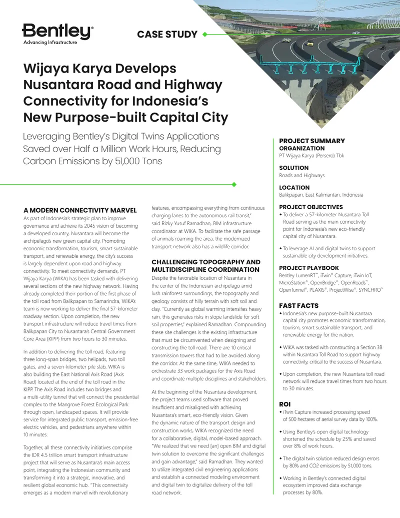 Nusantara Toll Road Connectivity Case Study preview page 1