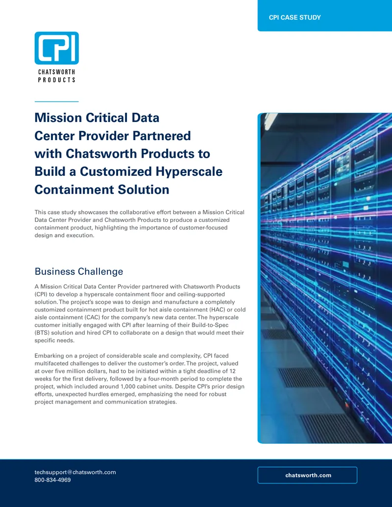 CPI Custom Containment Solution Case Study