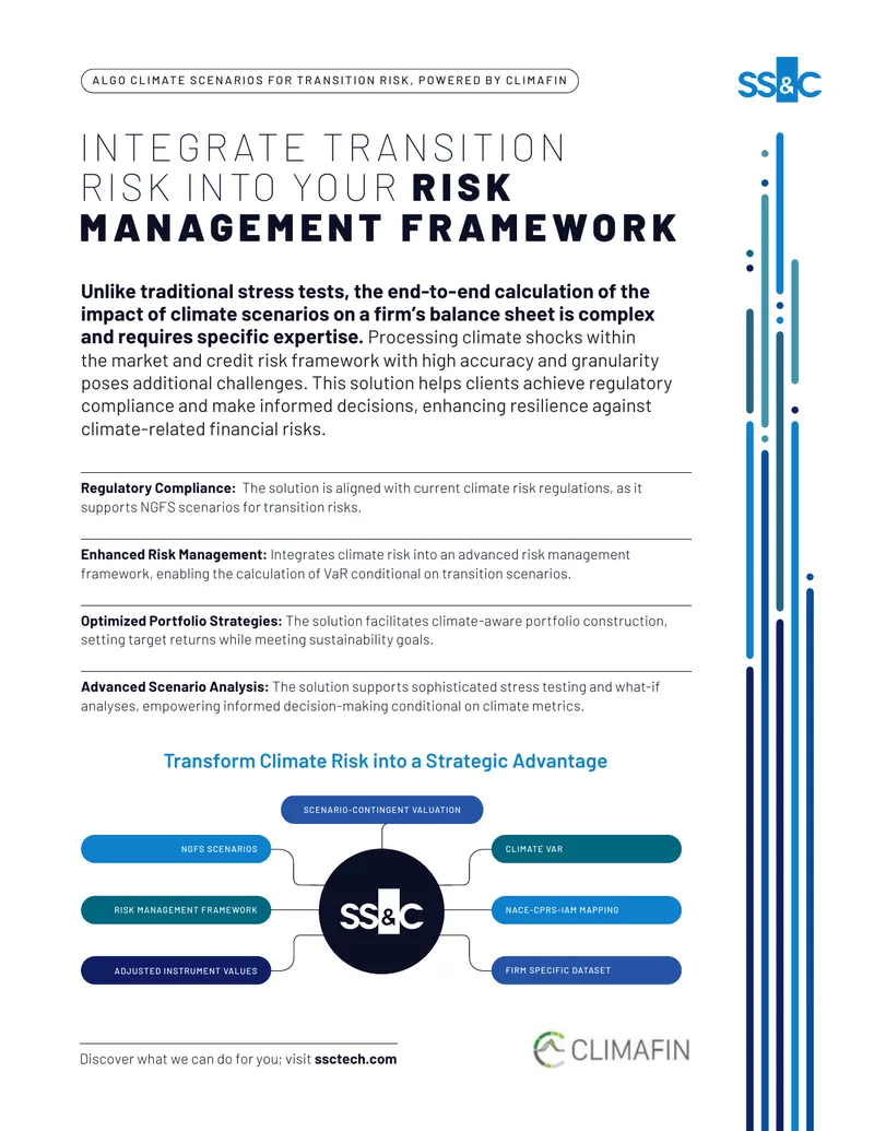 Climate Scenario Analysis for Transition Risk Management