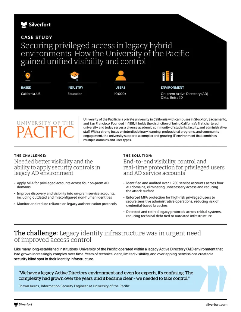 Securing Privileged Access in Legacy Hybrid Environments