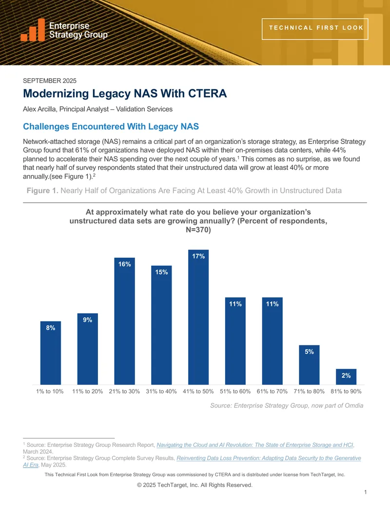 Modernizing Legacy NAS With CTERA