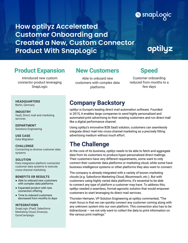 optilyz Customer Onboarding Acceleration Case Study
