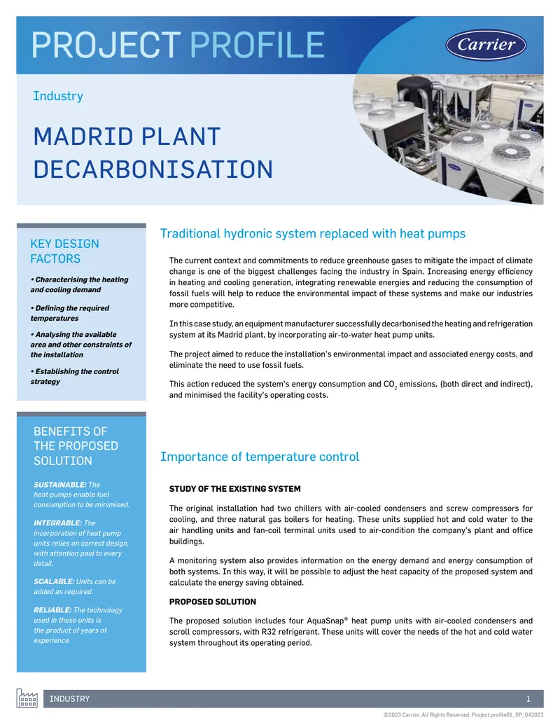 Decarbonisation of Heating and Cooling Systems