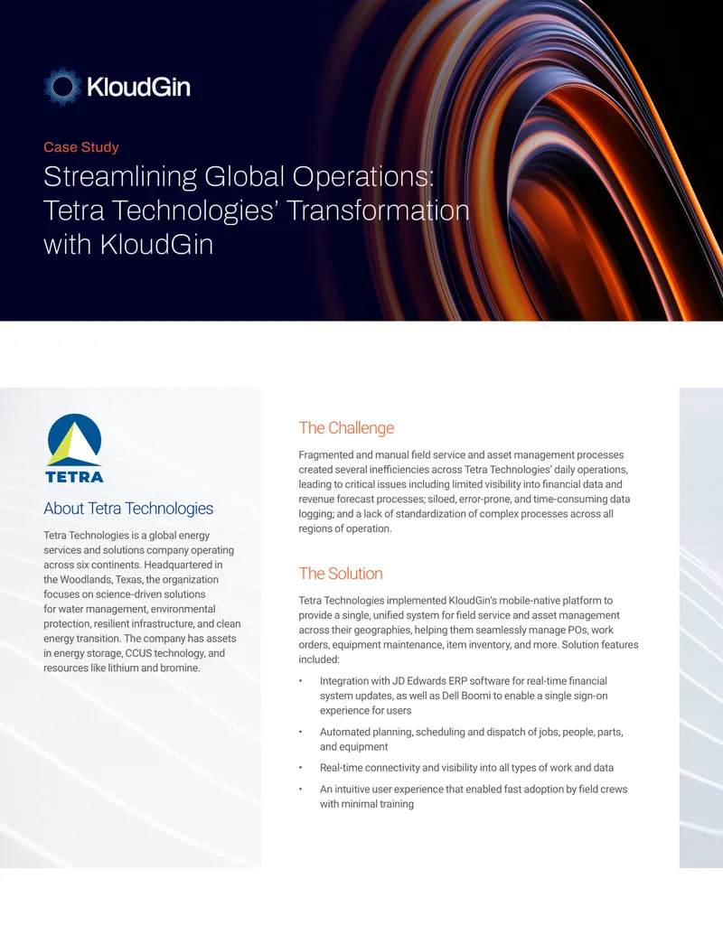 Streamlining Global Operations at Tetra Technologies