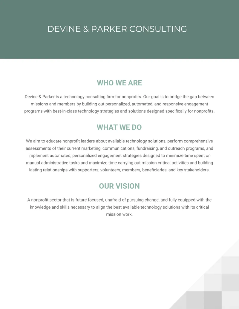 Technology Consulting Services for Nonprofits