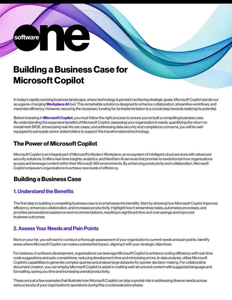 Building a Business Case for Microsoft Copilot