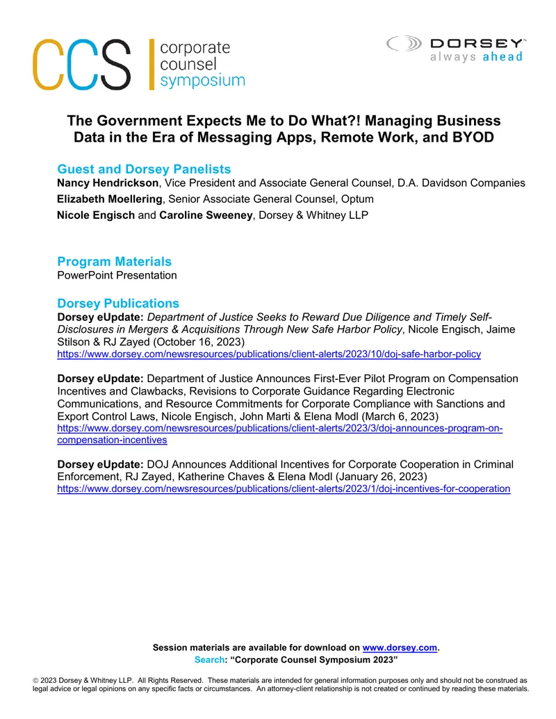 Managing Business Data in the Era of Messaging Apps