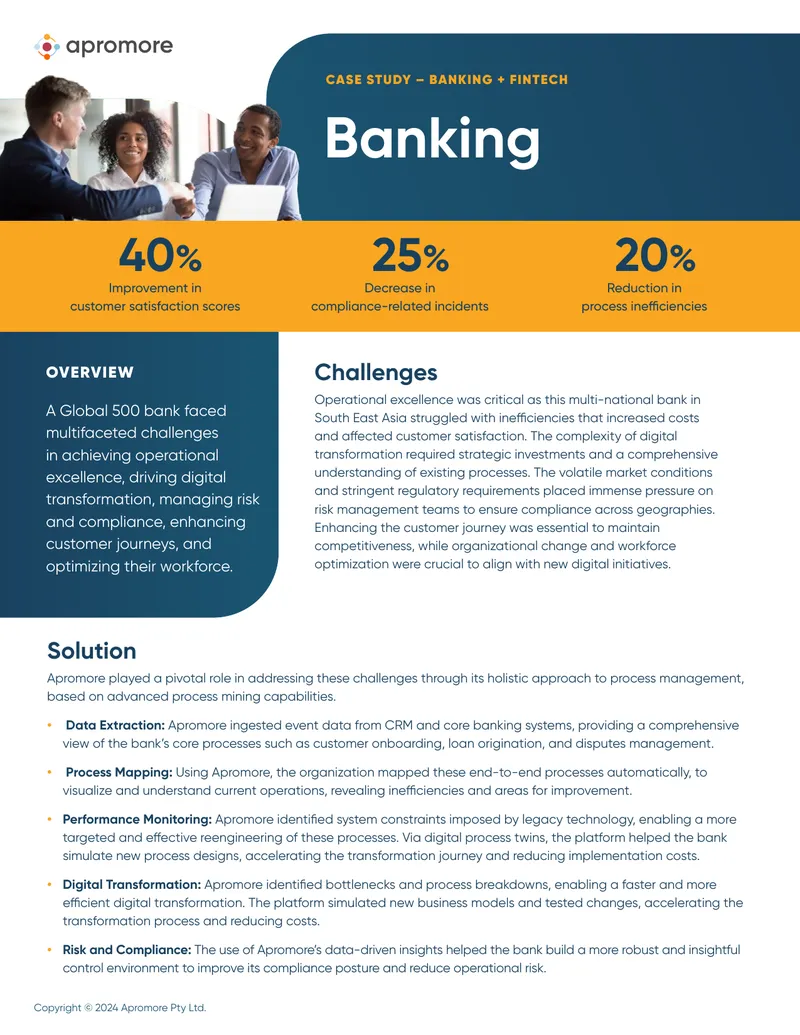 Process Management Solutions for Banking Challenges