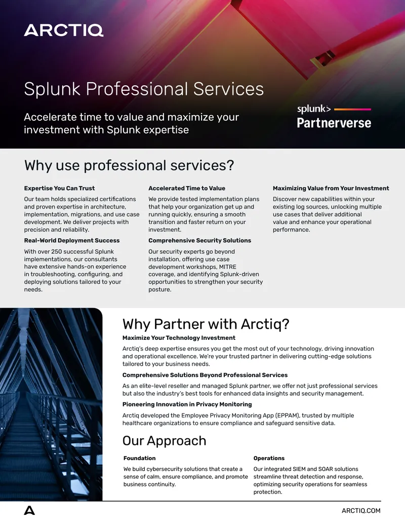 Splunk Professional Services Offerings Overview