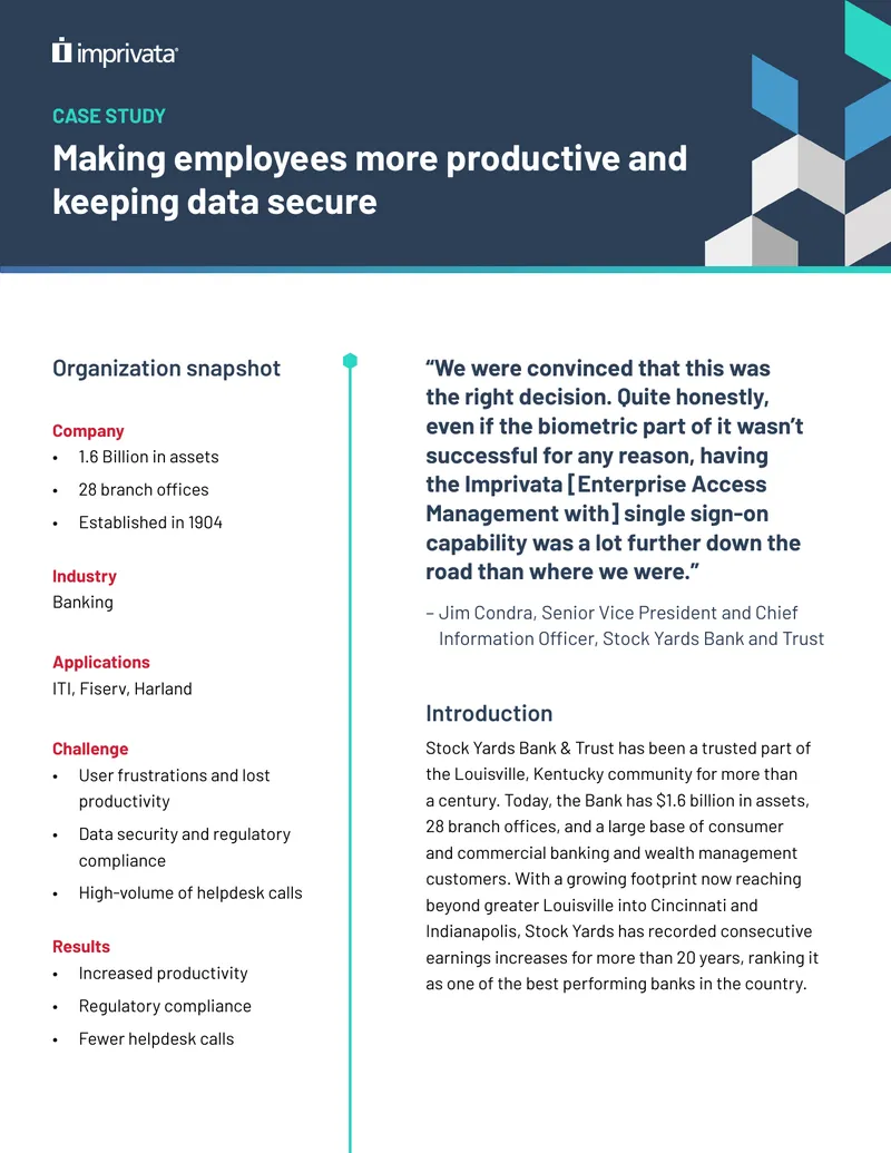 Case Study on Imprivata Enterprise Access Management