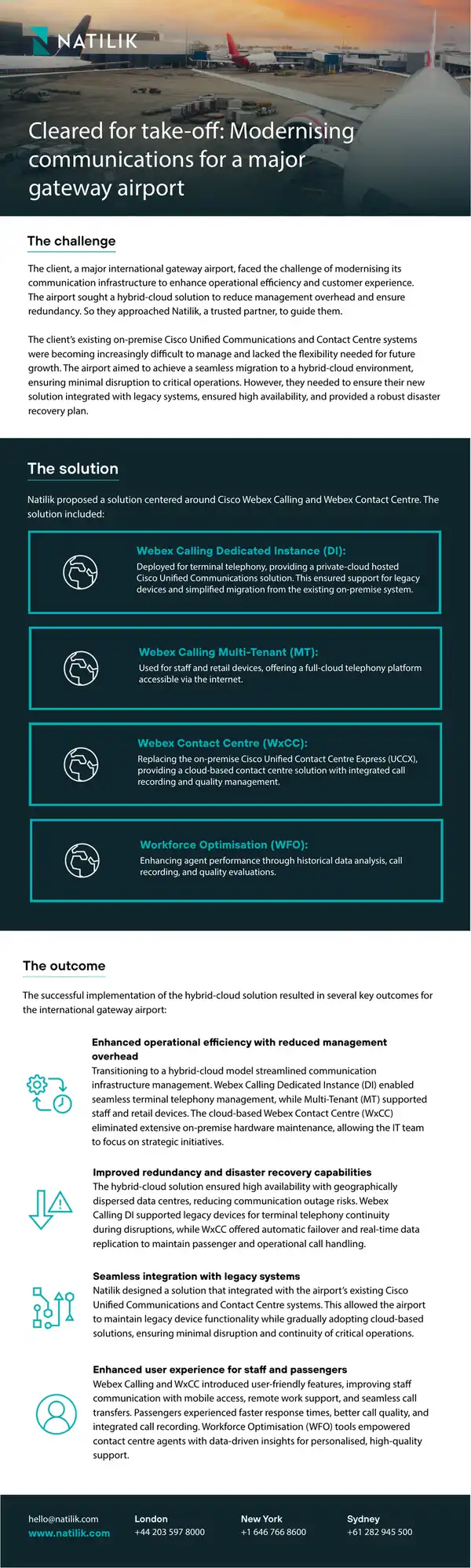 Hybrid-Cloud Communication Solution for Airport