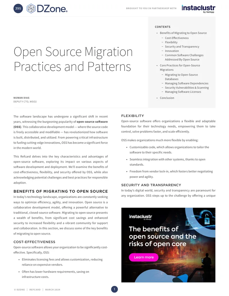 Open Source Migration Practices and Patterns