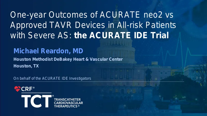 One-year Outcomes of ACURATE neo2 vs TAVR Devices
