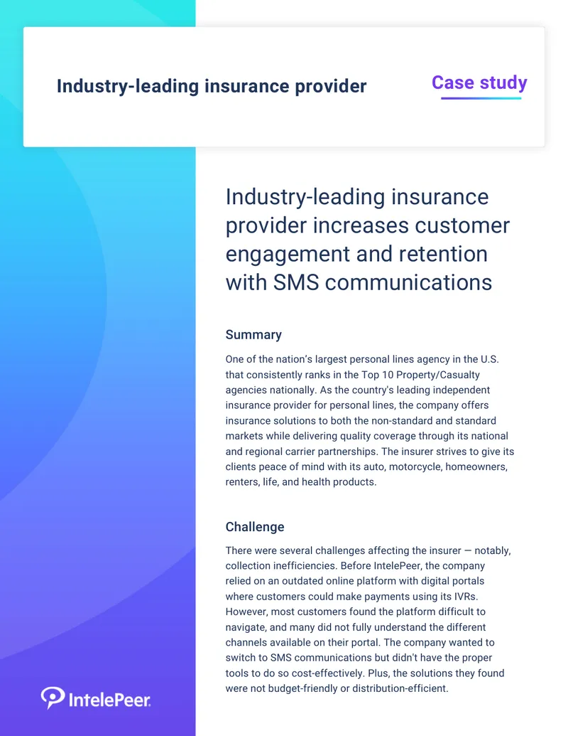 Insurance Provider Enhances Customer Engagement with SMS