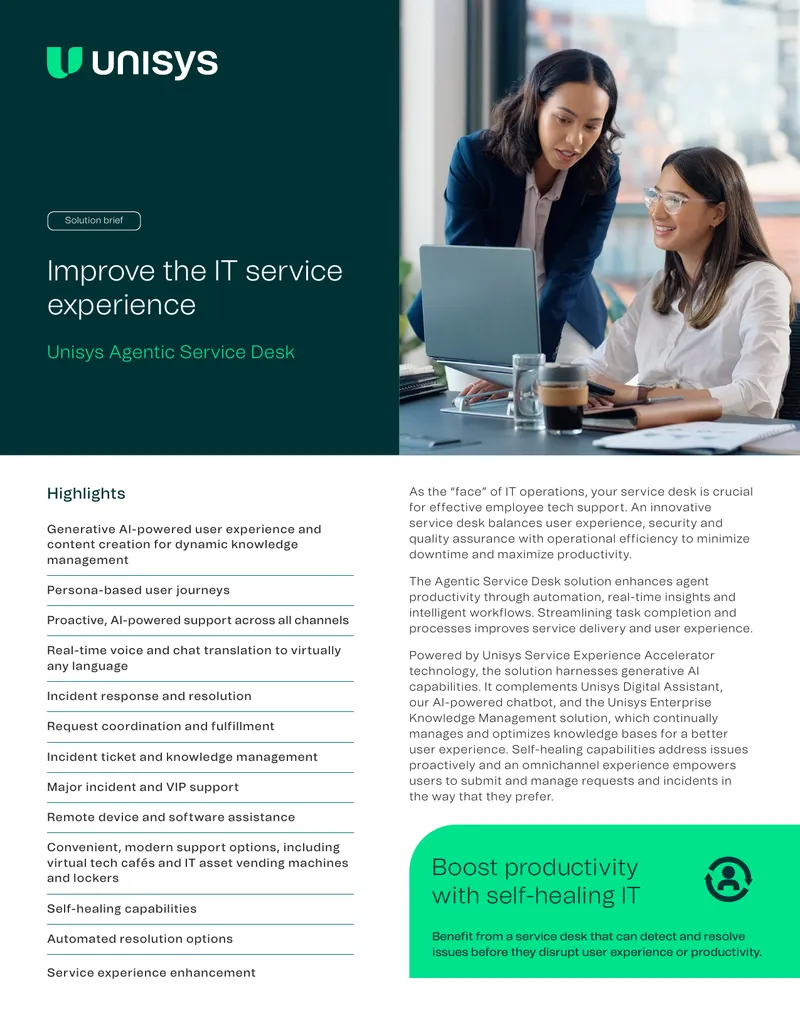 Agentic Service Desk Solution Brief