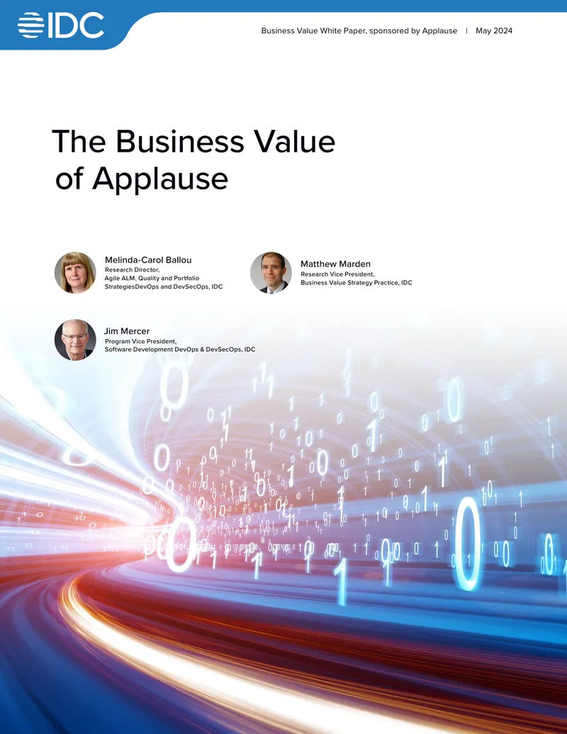 Business Value of Applause White Paper