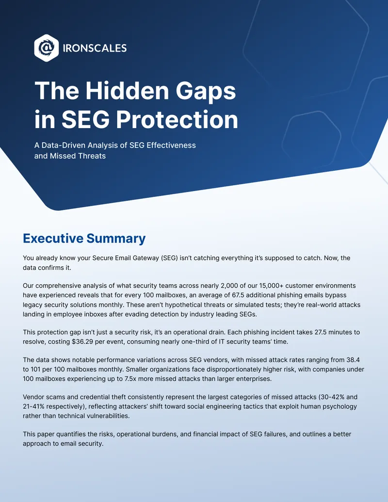 Data-Driven Analysis of SEG Effectiveness and Missed Threats