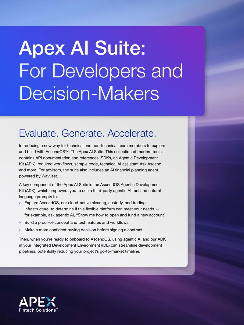 Apex AI Suite Overview for Technical and Non-Technical Users