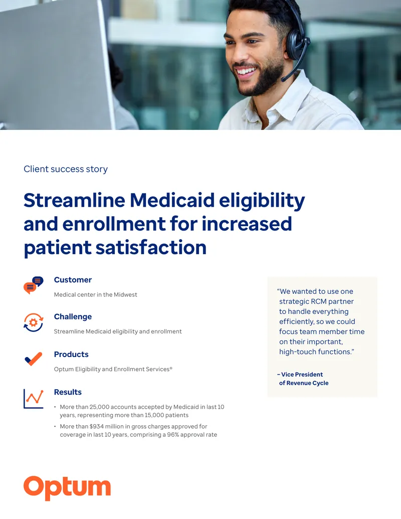 Medicaid Eligibility and Enrollment Services Case Study