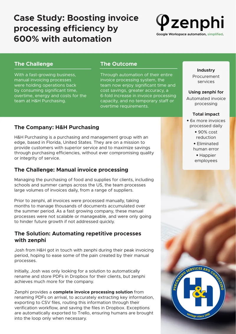 Case Study on Invoice Processing Automation