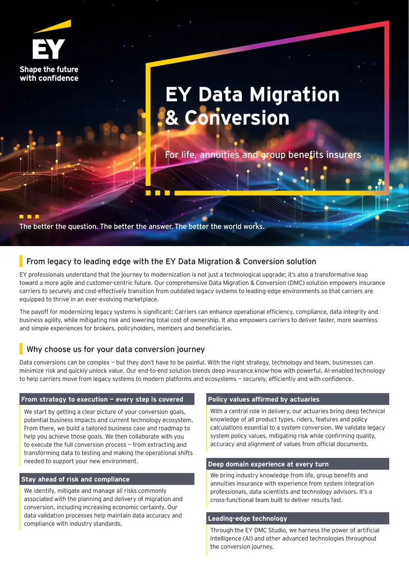 EY Data Migration and Conversion Solution Overview