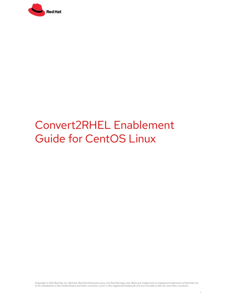 Convert2RHEL Implementation Guide for CentOS Linux