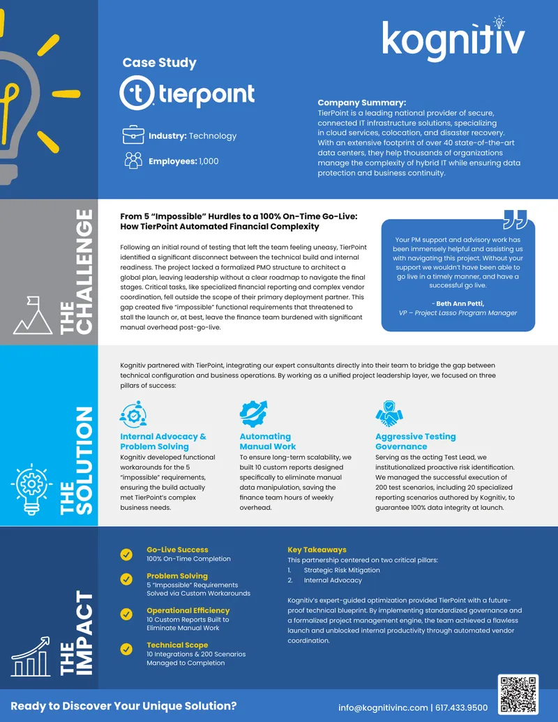 TierPoint Financial Complexity Automation Case Study
