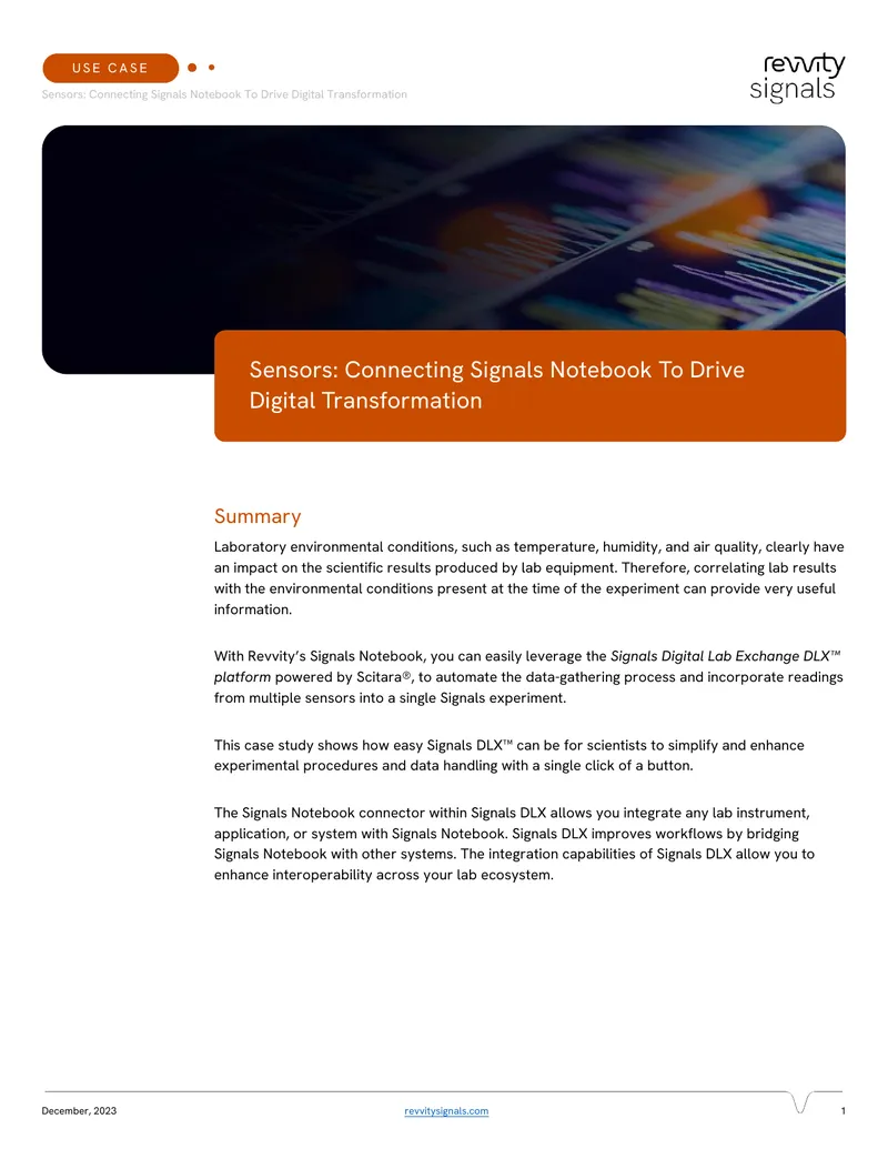 Integration of Signals Notebook with Digital Lab Exchange