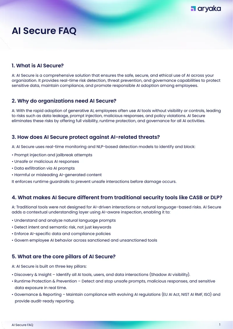 AI Secure Risk Management and Compliance Framework