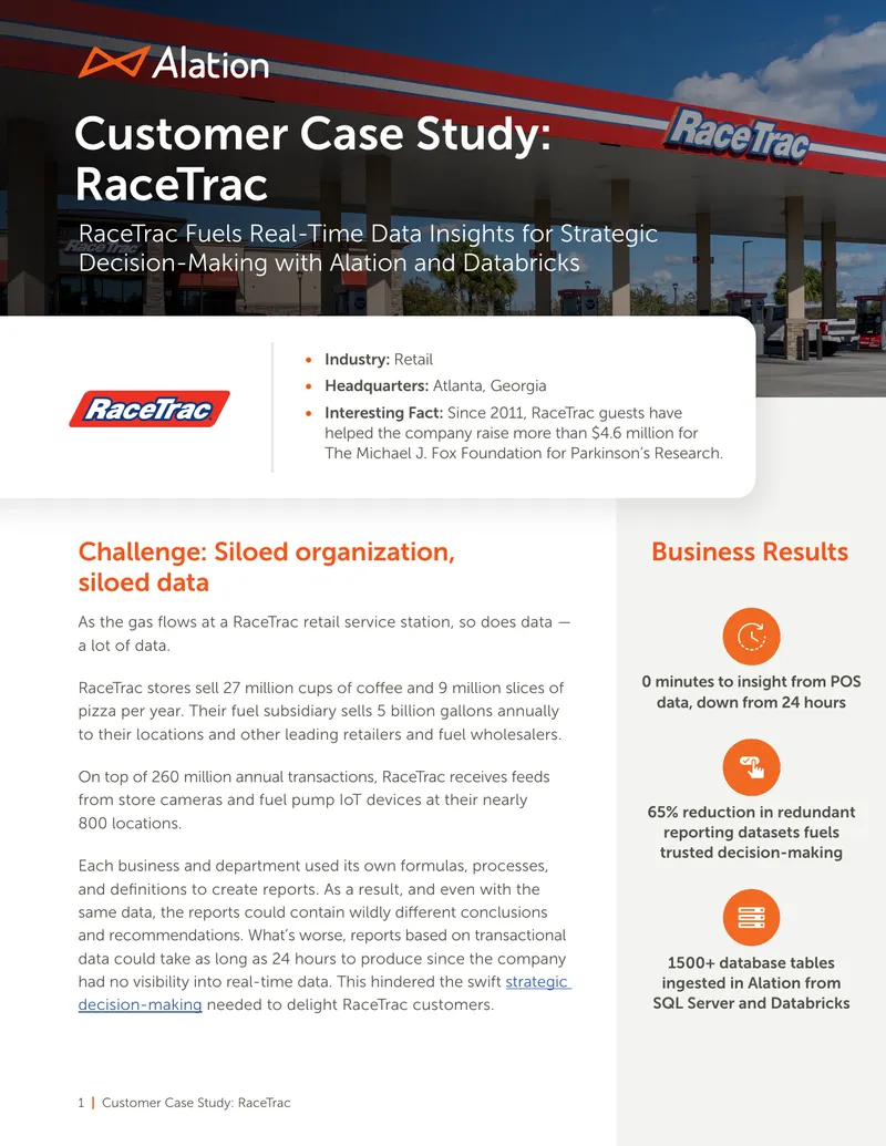 RaceTrac Data Governance and Insights Case Study