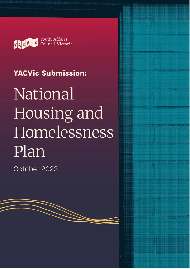 National Youth Housing and Homelessness Plan Recommendations