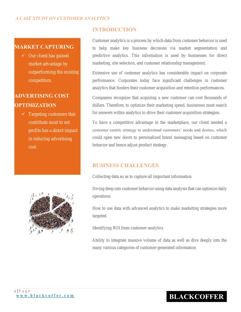 Case Study on Customer Analytics Implementation