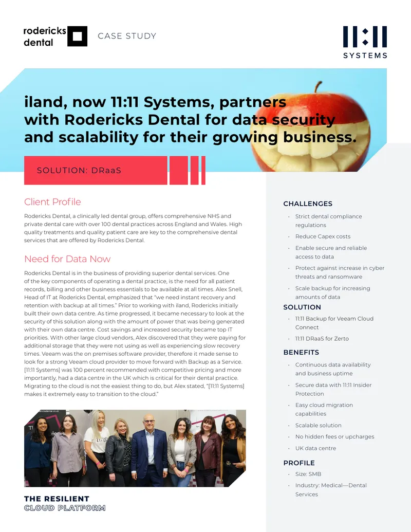 Rodericks Dental Data Security Case Study